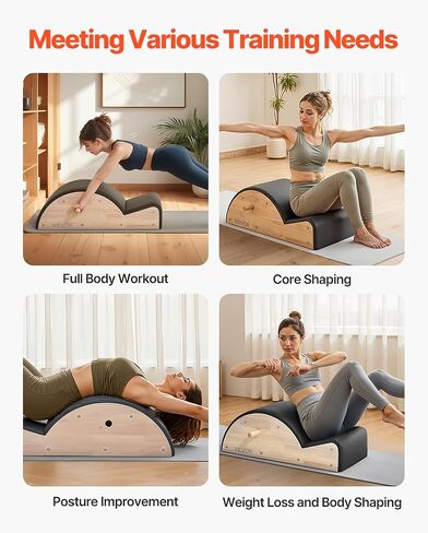 VEVOR Pilates Reformer Machine, Pilates Workout Equipment for Home Gym Studio Use, Pilates Bed with Dual Resistance- Spring & Cord, Reformer Set, Up to 400 LBS in Saudi Arabia