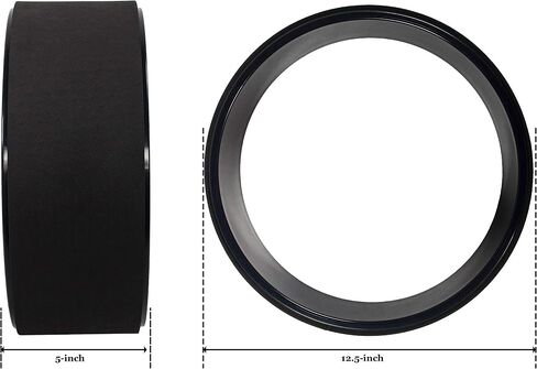 Yoga Wheel for Stretching - Spine Stretching & Flexibility Enhancer with Non-Slip Surface, Full-Body Workout Equipment for Improved Mobility, Multiple Colors in Kuwait