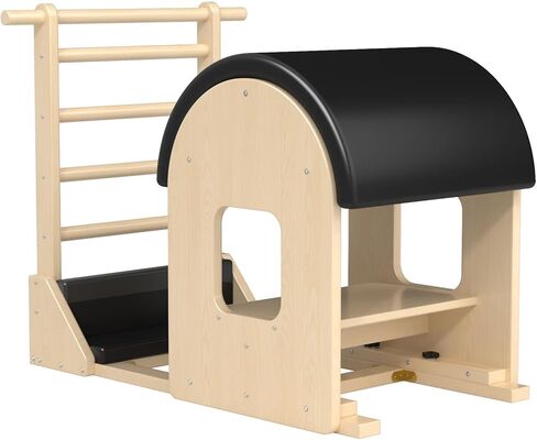 Pilates Ladder Barrel, Wooden Spine Corrector Pilates Machine for Home Workout, Pilates Arc for Balance, Core Strengthening and Stretching-9T2pw9 in Saudi Arabia