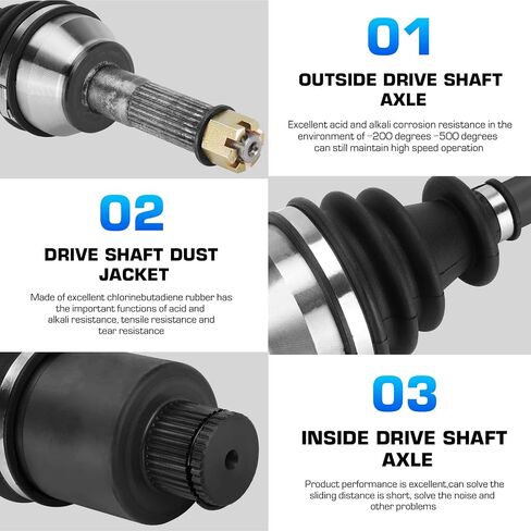 Rear Left or Right CV Axle Shaft For Polaris Sportsman 400 450 500 570 800 Hawkeye 2x4 2006 2007 2008 2009 2010 2011 2012 2013 2014 2015,Replace for 1332421 1332935, 1 Rear Axle in Kuwait