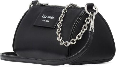 kate spade new york Label Smooth Leather pochette, Parchment in Saudi Arabia