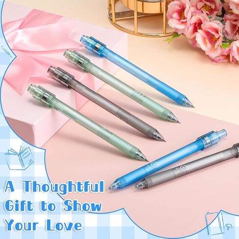 Crtiin 6 Pcs Fidget Spinning Gel Pens Stress Relief 0.5mm Black Ink Fine Point Quick Dry Smooth Writing Ballpoint Anxiety Pen for Journaling Office School Supplies in Kuwait