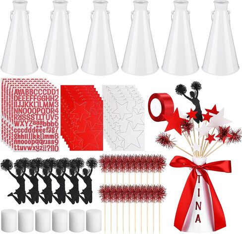 Weysat 6 مجموعات الحفلات المركزية الحفلات Cheer Megaphone Table Decor in Saudi Arabia
