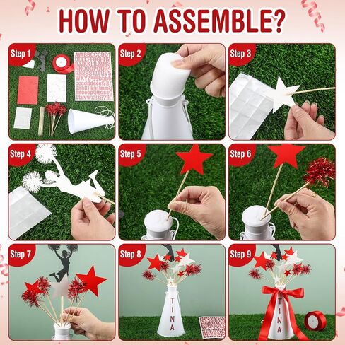 Weysat 6 مجموعات الحفلات المركزية الحفلات Cheer Megaphone Table Decor in Saudi Arabia
