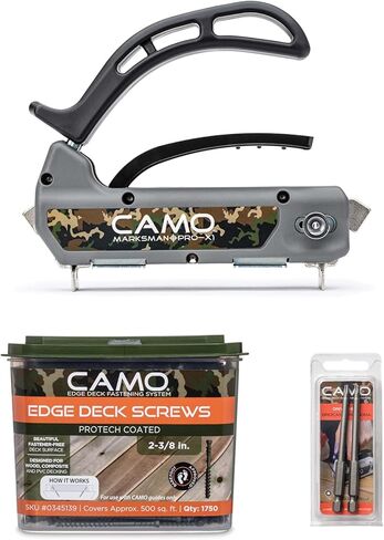 CAMO Marksman Pro-X1 Kit, Deck Tool, 700 Edge Screws & Bits, Edge Fastening Installation, 1/16" Spacing, Fits 5-1/4-5-3/4" Wood Decking in Kuwait