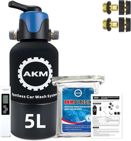 AKM Mixed Bed Deionized Di Resin Filter Fill, Use for Spotless Car Wash System Filter Change, 10 Liters(5 Liters x 2) in Saudi Arabia