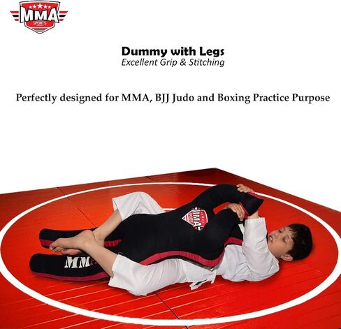 Kids Grappling Standing Dummy - Unfilled – Wrestling, Jiu-Jitsu, MMA Training Dummy with Moveable Arms and Legs – Durable Polyester Fabric in Kuwait