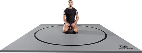 10 '× 10' مصارعة وميسماس MMA ، حصيرة Jiu Jitsu ، 1.25 في رغوة XPE عالية الكثافة ، الحواف المختومة ، 42 رطلا مع حقيبة حمل ، صالة رياضية منزلية BJJ. in Kuwait