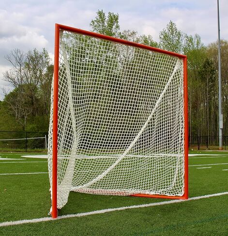 High School Lacrosse Practice Goal, 6x6x7, with 6mm White or Black Net. Lacing Rails, 59 lbs in Kuwait