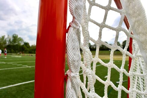 High School Lacrosse Practice Goal, 6x6x7, with 6mm White or Black Net. Lacing Rails, 59 lbs in Kuwait