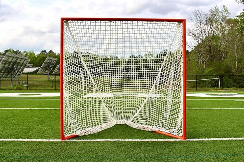 High School Lacrosse Practice Goal, 6x6x7, with 6mm White or Black Net. Lacing Rails, 59 lbs in Kuwait