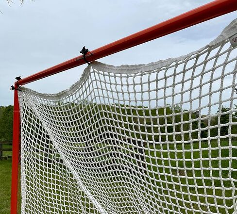 High School Lacrosse Practice Goal, 6x6x7, with 6mm White or Black Net. Lacing Rails, 59 lbs in Kuwait
