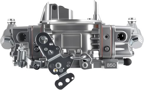RoyalAir 4-Barrel 4150 Street HP 750CFM Double Pumper Carburetor, Square Bore, High Performance Street and Racing Carb with Downleg Booster,Replacement For Holley 4150#0-82751SA (750CFM) in Kuwait