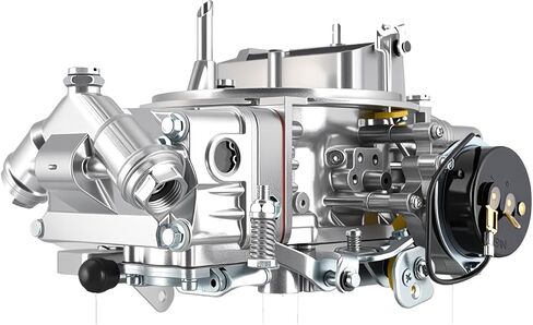 RoyalAir 4-Barrel 4150 Street HP 750CFM Double Pumper Carburetor, Square Bore, High Performance Street and Racing Carb with Downleg Booster,Replacement For Holley 4150#0-82751SA (750CFM) in Kuwait