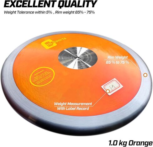 2pcs رمي القرص - المسار الرسمي والميدان العالي ، انخفاض الدوران في المدارس الثانوية والكليات - الممارسة في الهواء الطلق وقرص المنافسة (1.0 كجم / 1.6 كجم / 2.0 كجم) in Kuwait