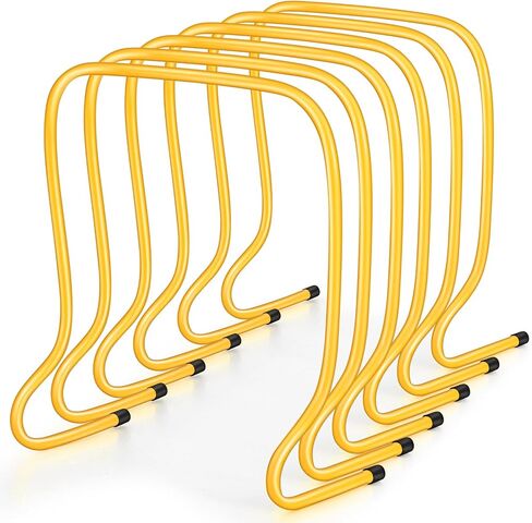 Leyndo 6 PCS Plyo Hurdles Training Equipment Practice Speed Eurdles Training Track Agility Football Basketball Baseball Plyometric for Kids Withes Indoor Outdoor Sports in Kuwait