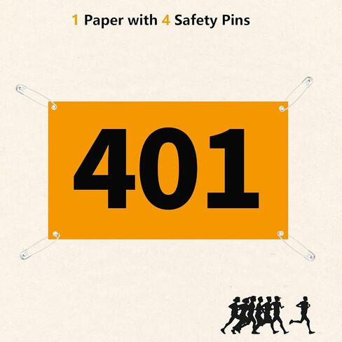 Race Bib Numbers for Tryouts,Running Bibs with Pins for Races,Marathon,Track,Field Competitor Audition Road ID Paper in Kuwait