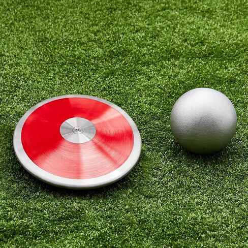 2 Pcs Iron Shot Put Ball and Throwing Discus Set 1 kg Training Discus 12 lb Shot Put Track and Field Training Equipment for Boys Girls Beginners School Throwers Outdoor Practice in Saudi Arabia