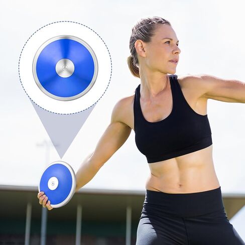 2 Pcs Iron Shot Put Ball and Throwing Discus Set 1 kg Training Discus 12 lb Shot Put Track and Field Training Equipment for Boys Girls Beginners School Throwers Outdoor Practice in Saudi Arabia