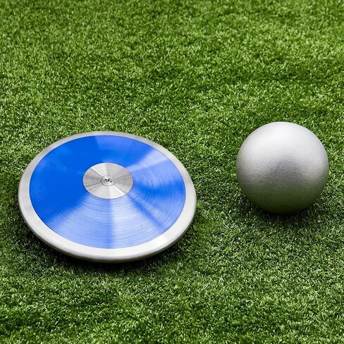 2 Pcs Iron Shot Put Ball and Throwing Discus Set 1 kg Training Discus 12 lb Shot Put Track and Field Training Equipment for Boys Girls Beginners School Throwers Outdoor Practice in Saudi Arabia