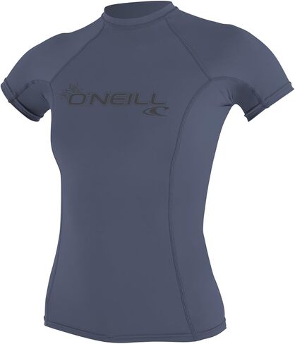O'NEILL Women's Basic Skins UPF 50+ Short Sleeve Rash Guard, Watermelon Medium in Saudi Arabia