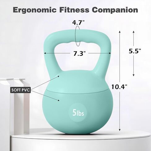 SogesHome Soft Kettlebells with Iron Sand Fill, Wide-Grip Handle, Shock-Proof Design - Ideal for Strength Training - Fitness Kettlebells for Home Gym, Men, Women, Children in Kuwait