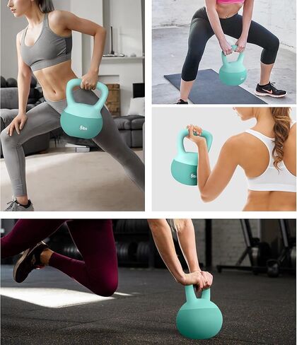 SogesHome Soft Kettlebells with Iron Sand Fill, Wide-Grip Handle, Shock-Proof Design - Ideal for Strength Training - Fitness Kettlebells for Home Gym, Men, Women, Children in Kuwait