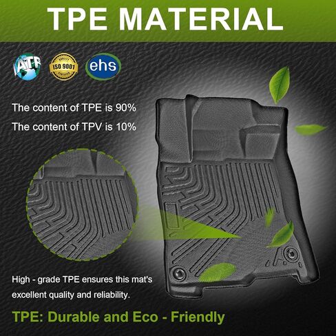 Floor Mats Car Mats Compatible with 2022-2024 Honda Civic All Weather Floor Mat Floor Liner Waterproof Front & Rear Row Full Set Automotive Floor Mats for Cars Black in Saudi Arabia