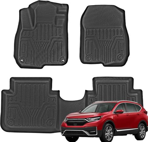Floor Mats Car Mats Compatible with 2022-2024 Honda Civic All Weather Floor Mat Floor Liner Waterproof Front & Rear Row Full Set Automotive Floor Mats for Cars Black in Saudi Arabia