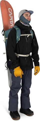 OSPREY GLADE - حقيبة الظهر التزلج على التزلج على الجليد - حقيبة الظهر الشتوية على الجليد البارد مع خزان ماء 2.5 لتر وتسخير معزول in Kuwait