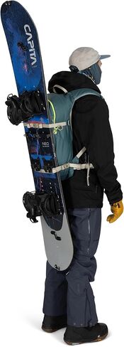 OSPREY GLADE - حقيبة الظهر التزلج على التزلج على الجليد - حقيبة الظهر الشتوية على الجليد البارد مع خزان ماء 2.5 لتر وتسخير معزول in Kuwait