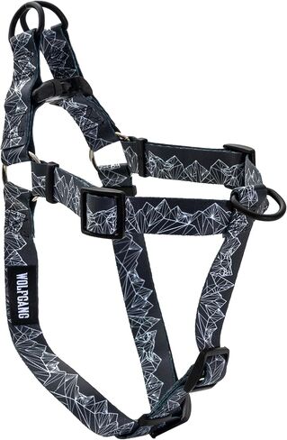 Wolfgang Heavy Duty Adjustable Dog Harness, Pull-Tested to Over 800 lbs for Walking & Training, StarryWolf Print, Large in Kuwait