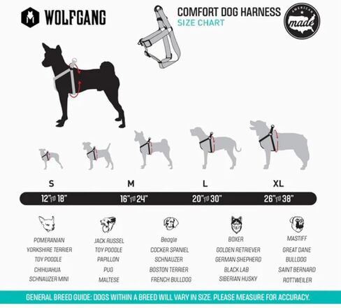 Wolfgang Heavy Duty Adjustable Dog Harness, Pull-Tested to Over 800 lbs for Walking & Training, StarryWolf Print, Large in Kuwait