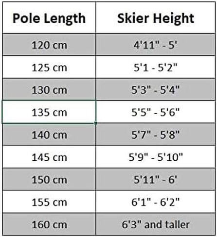 Whitewoods Cross Trail Adult Cross-Country Nordic Ski Poles, 120-160cm in Saudi Arabia