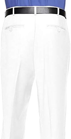 RGM Mens Slim fit Dress Pants Flat-Front - Modern Formal Business Wrinkle Free No Iron in Kuwait