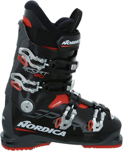 Nordica Sportmachine 80 Ski Boots 2022-25.5/Black-Anthracite-Red in Saudi Arabia