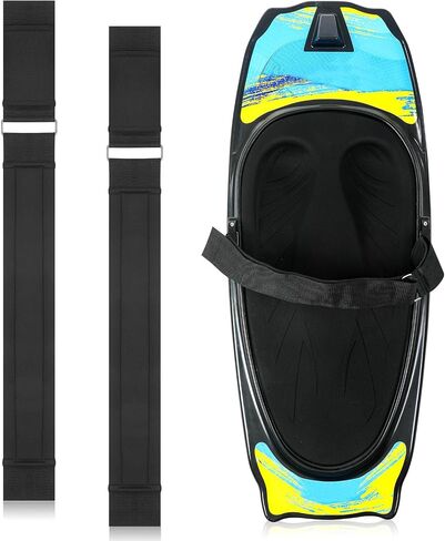 2 Pcs Replacement Kneeboard Strap Boating Shock Water Sport Knee Board Knee Surfing Board Strap for Waterboarding Kneeling Boarding in Kuwait