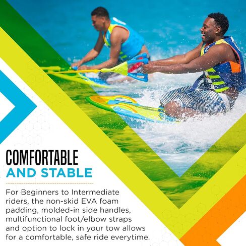 ZUP You Got This All-in-One Board for Kneeboarding, Wakeboarding, Wakeskating, and Wakesurfing, Versatile Design for All Ages, Available in 160 and 260 Models, 51.7" x 23.8" x 4.6" in Saudi Arabia