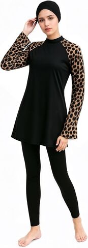 بالإضافة إلى الحجم المسلمين ، ملابس السباحة الطويلة الأكمام الإسلامية التغطية الكاملة للسباحة للنساء 3 أجهزة مربع in Kuwait