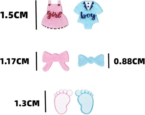 Gender Reveal Earrings Glitter Acrylic Blue Pink Dress Earrings for Gender Reveal Pregnancy Announcement Baby Shower Party in Saudi Arabia