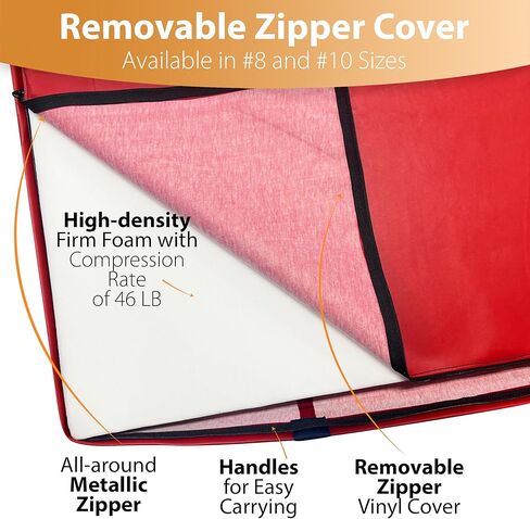 Foamma Gymnastics Landing Mat - 4" x 2 ft x 6 ft, Red Foldable for Kids and Adults, Wrestling With Waterproof Cover, High-Density Tumbling, Gymnastics Equipment for Indoor and Outdoor in Saudi Arabia