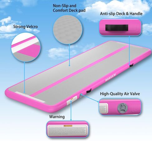 Air Roller Inflatable Tumbling Roller Gymnastics Barrel Air Mat Octagon Mat with Electric Pump for Backhandspring Training Cheerleading Home Use in Saudi Arabia