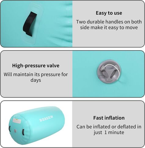 Air Roller Inflatable Tumbling Roller Gymnastics Barrel Air Mat Octagon Mat with Electric Pump for Backhandspring Training Cheerleading Home Use in Saudi Arabia