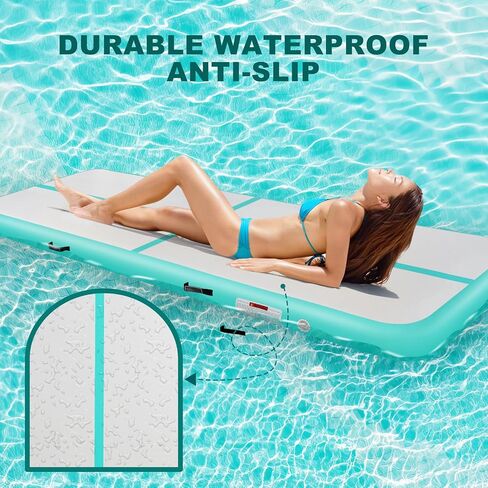 جمباز قابلة للنفخ حصيرة 10ft/13ft/16ft/20ft/هواء الحصير مسار المسار 4/8 بوصات للاستخدام/التدريب/التشجيع/اليوغا/الماء مع المضخة in Saudi Arabia
