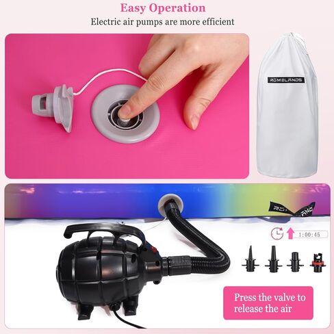 قابلة للنفخ في الهواء الجمباز حصيرة 10ft/13ft/16ft الحصير التدريب الحصير تعثر مع مضخة الهواء الكهربائية للمنزل/الصالة الرياضية/التشجيع/الشاطئ/في الهواء الطلق (سميكة 4 بوصات) in Kuwait
