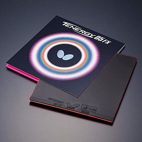 فراشة Tenergy 05 FX Table Tennis Rubber Rubber - 1.7 مم ، 1.9 مم ، أو 2.1 مم - أحمر أو أسود - 1 ورقة مطاطية تنس مقلوبة - طاولة تنس احترافية in Kuwait