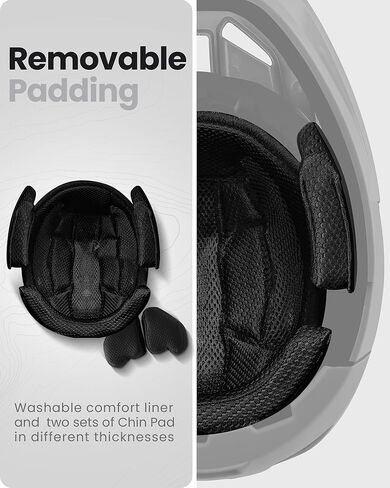 Outdoormaster Mips Full Face Mountain Bike خوذة للرجال والنساء - وسادة ذقن قابلة للإزالة ، تهوية خفيفة الوزن - سباق Downhill DH BMX MTB in Kuwait