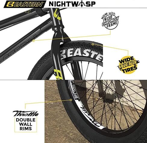 Eastern Bikes Eastern BMX Bikes - Nightwasp Model 20 Inch Bike. Lightweight Freestyle Bike Designed by Professional BMX Riders at in Saudi Arabia