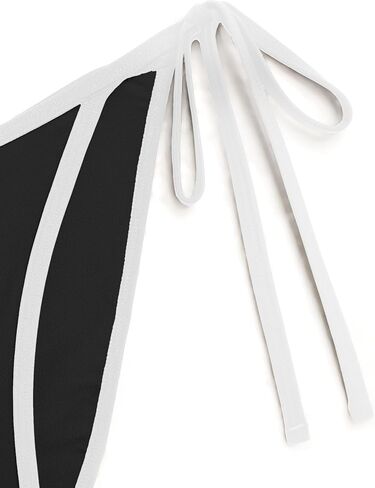 seamoly Bikini Sets for Women Metal Ring Shiny Two Piece Swimsuit Halter High Cut Tie Side Thong Bathing Suit Sexy Swimwear in Saudi Arabia