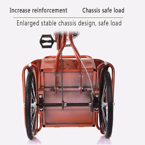 Three Wheel Bike 20 Inch Comfort Bicycles Adult Tricycle with Seat Backrest & Rear Basket 3 Wheel Bicycle for Seniors Load 200KG Cycling Pedalling in Saudi Arabia